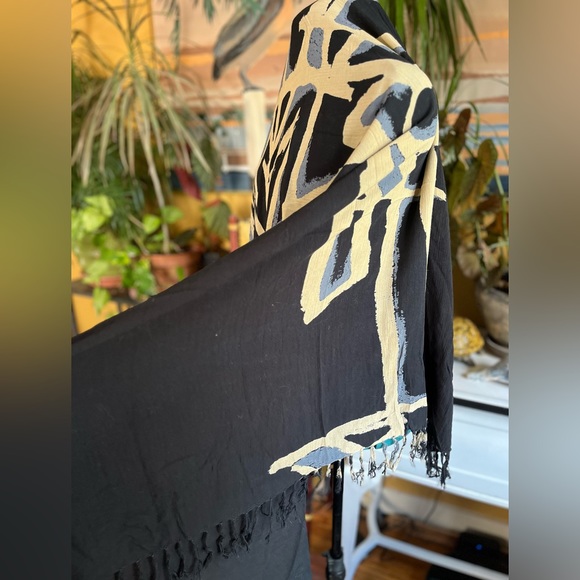 Navy Sarong Beach Cover-Up - Picture 6 of 7